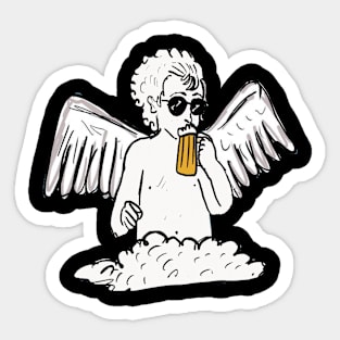 Beer Angel Sticker